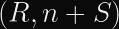 (R, n + S)