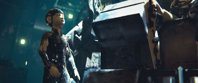 Medium close shot, interior -

A boy goes to visit his grandfather with his parents. The grandfather is an unsleeper, and has been chained into a network of 8 unsleepers that together attempt to influence the computer systems of the Sphere.