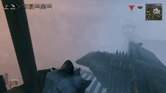 A mist rolls across Rivalund, so thick one could barely see the next tower on the defensive wall. 