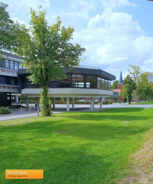 Townhall of Aurich in Ostfriesland, 6 meters above sea level