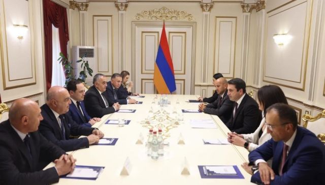 Georgian Parliamentary Delegation Meets with the Speaker of the National Assembly of the Republic of Armenia