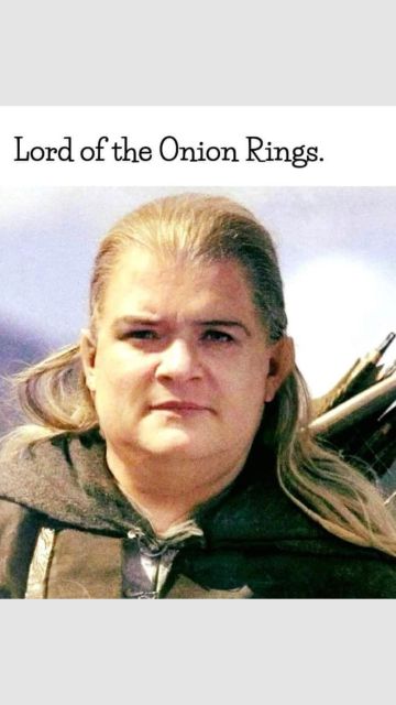 A fatty Legolas after he eats too much onion rings 